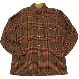 Vintage Plaid Pendleton Wool Button Down Shirt